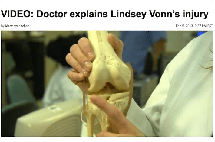 VIDEO: Doctor explains Lindsey Vonn’s injury