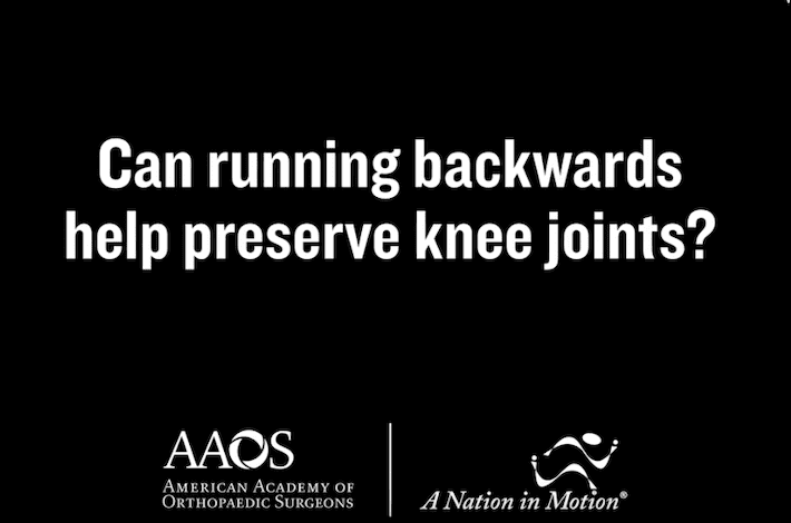 Can running backwards help preserve knee joints?